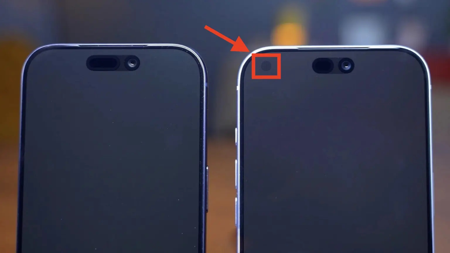 Новое расположение части датчиков Face ID