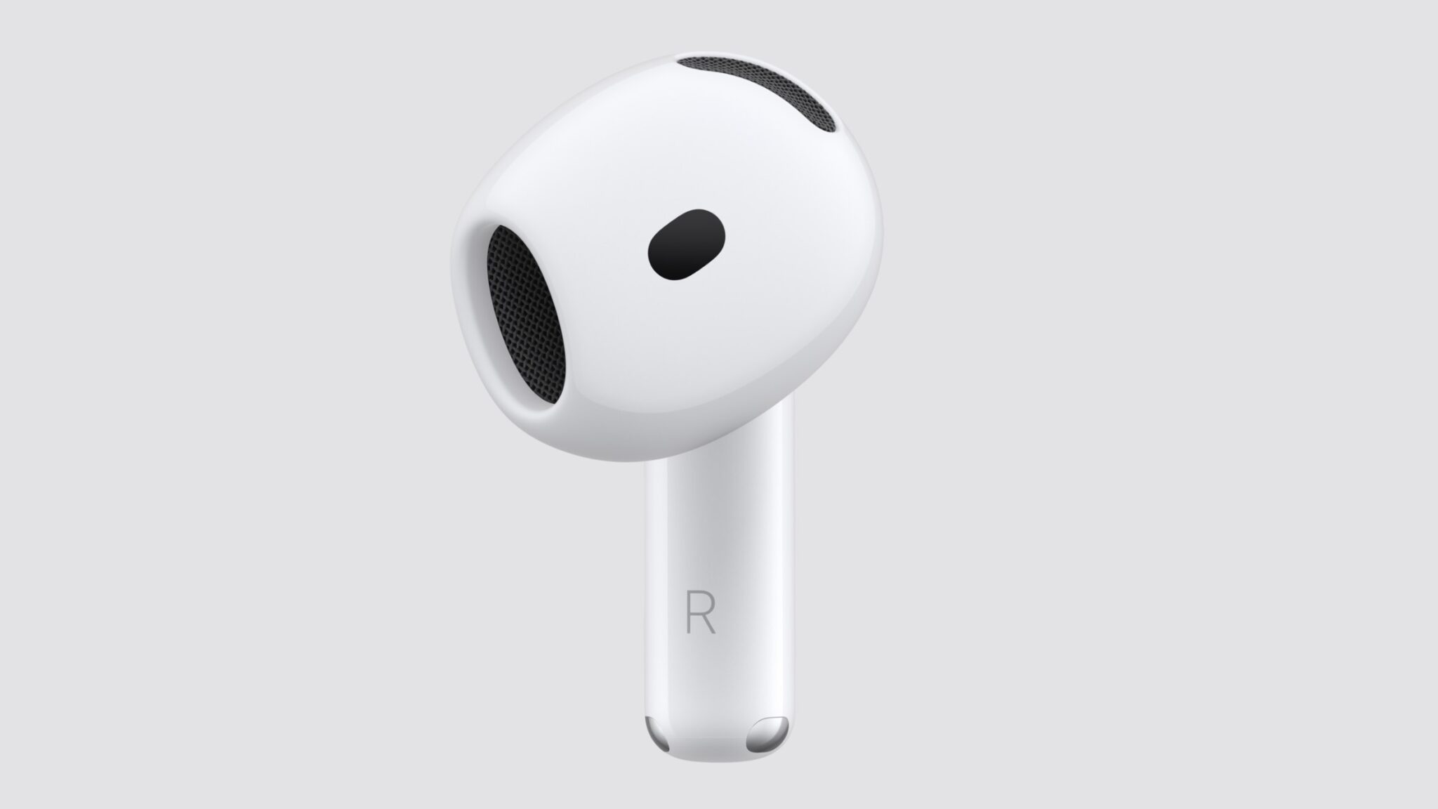 Шумоподавление есть в обеих версиях. Один наушник AirPods 5. Фото.