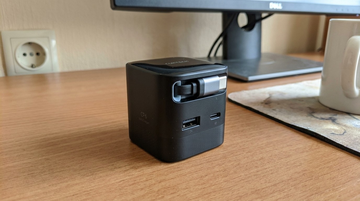 Зарядное устройство CUKTECH CP6 со встроенным кабелем USB-C