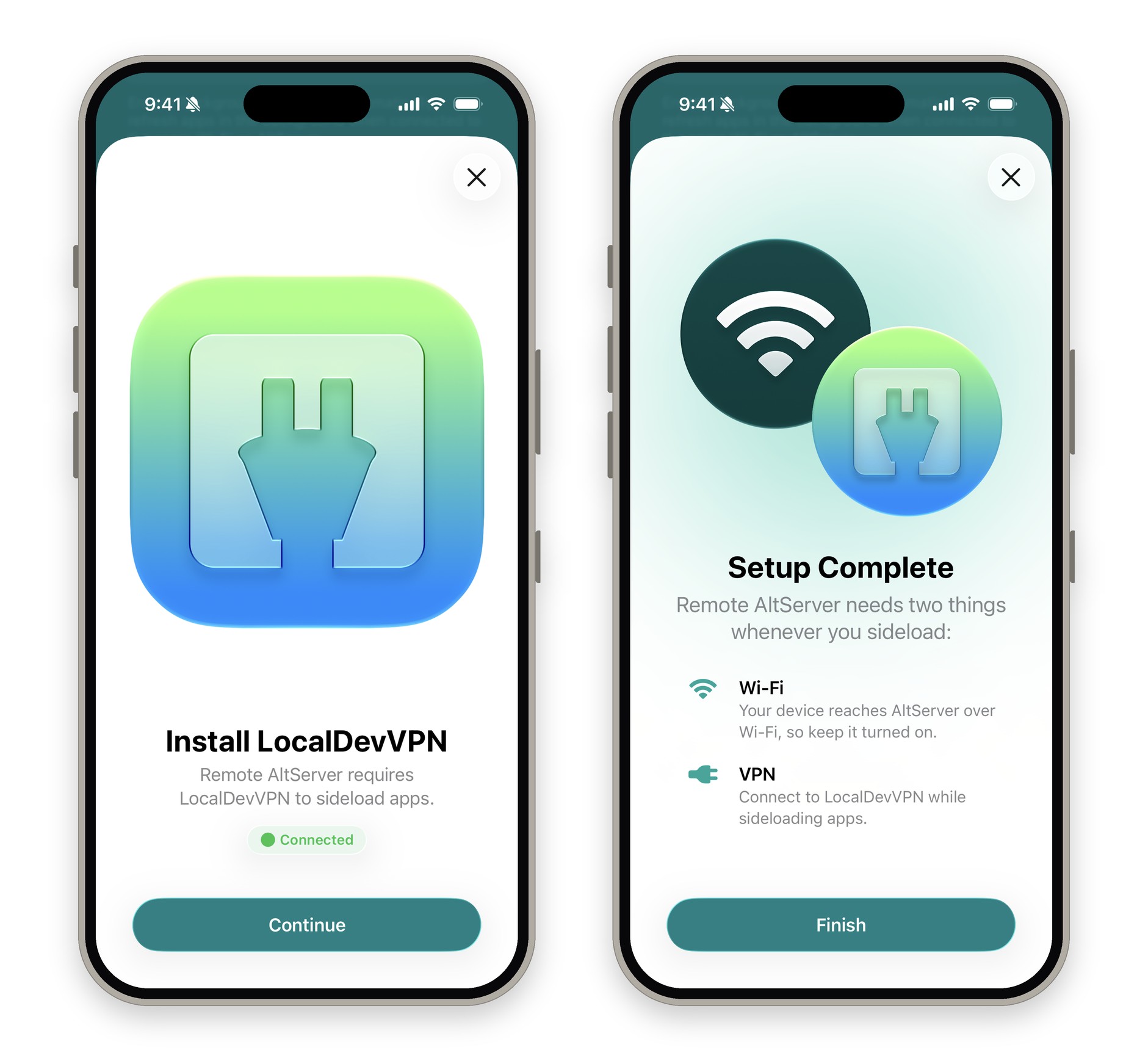 Установка LocalDevVPN и завершение настройки Remote AltServer