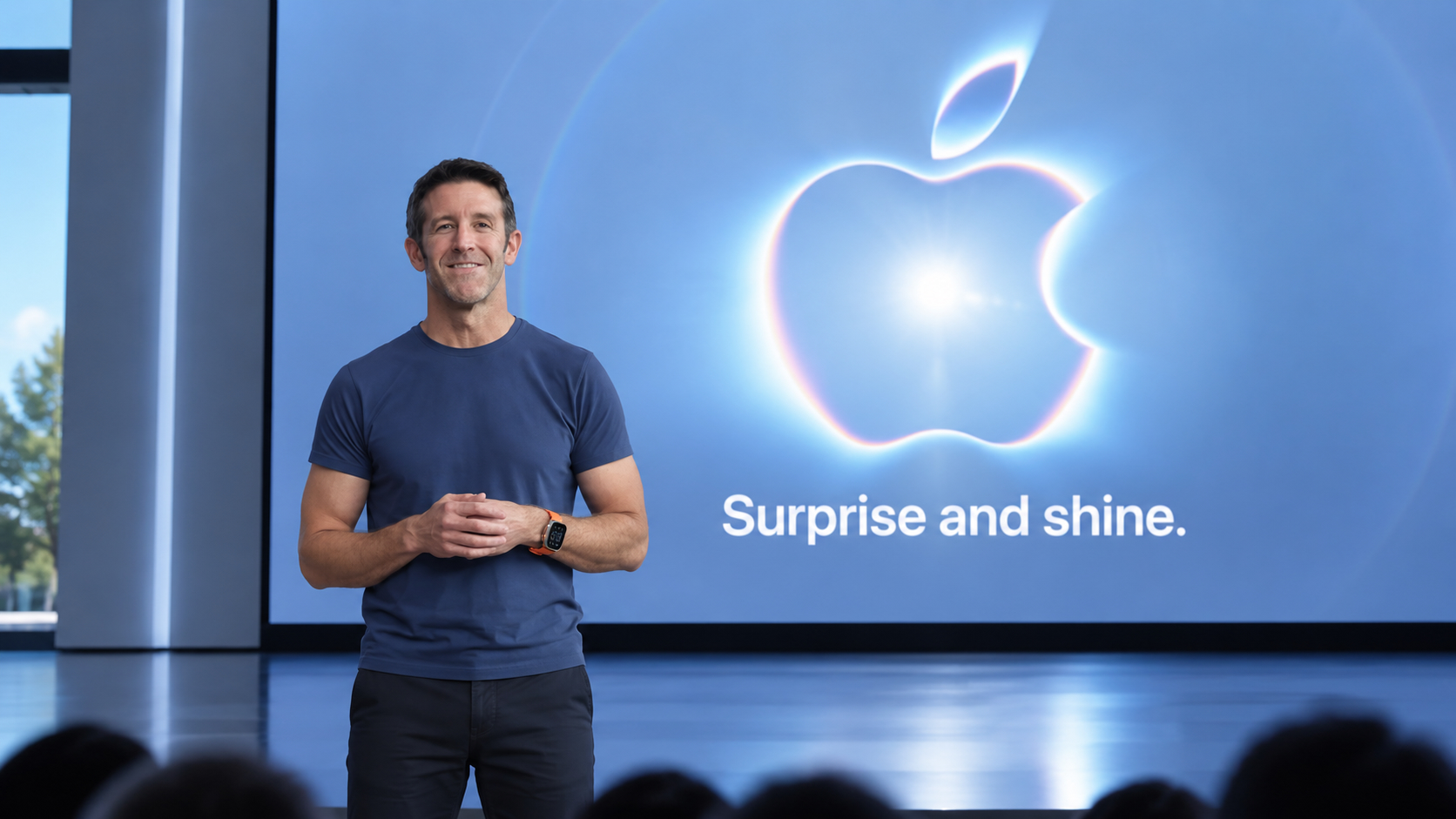 Джон Тернус ведет первую презентацию в качестве СЕО Apple. Фото.