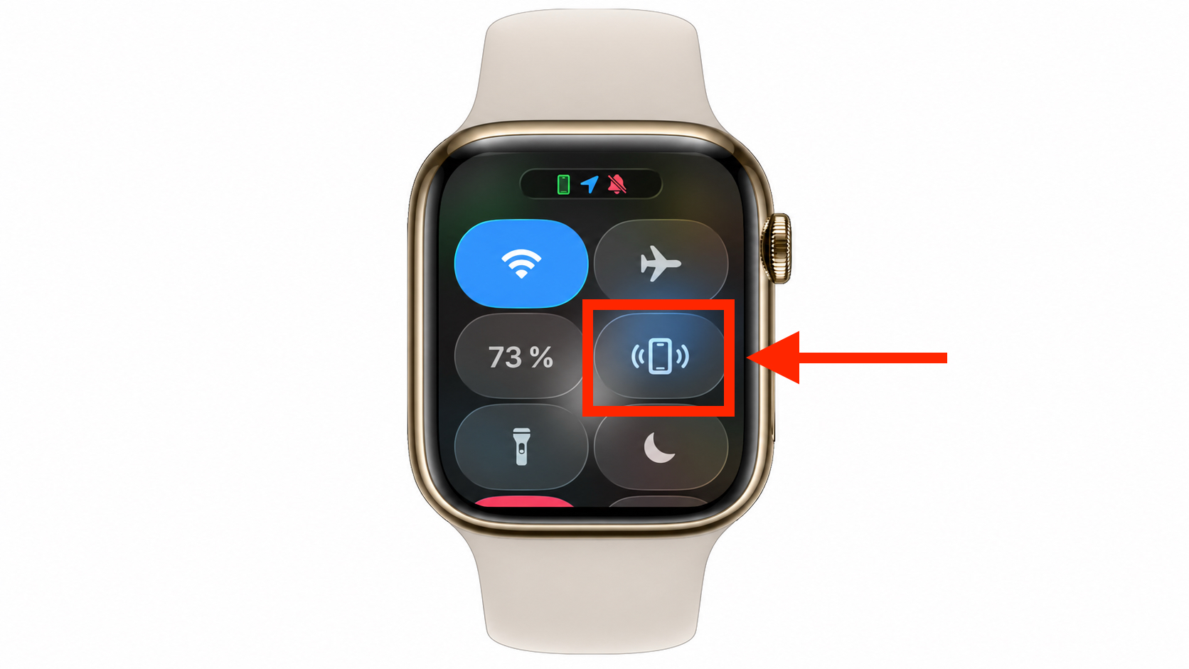 Пингуйте потерянный iPhone прямо с руки. Поиск айфона с Apple Watch. Фото.