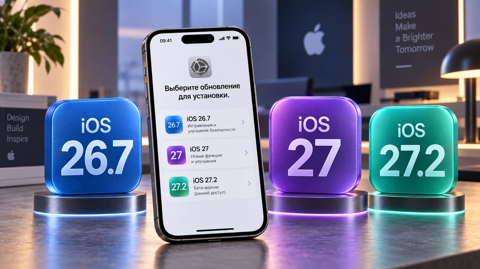 Три доступных обновления iOS для iPhone