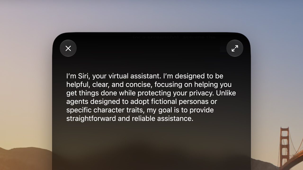 Интерфейс Siri AI в macOS 27