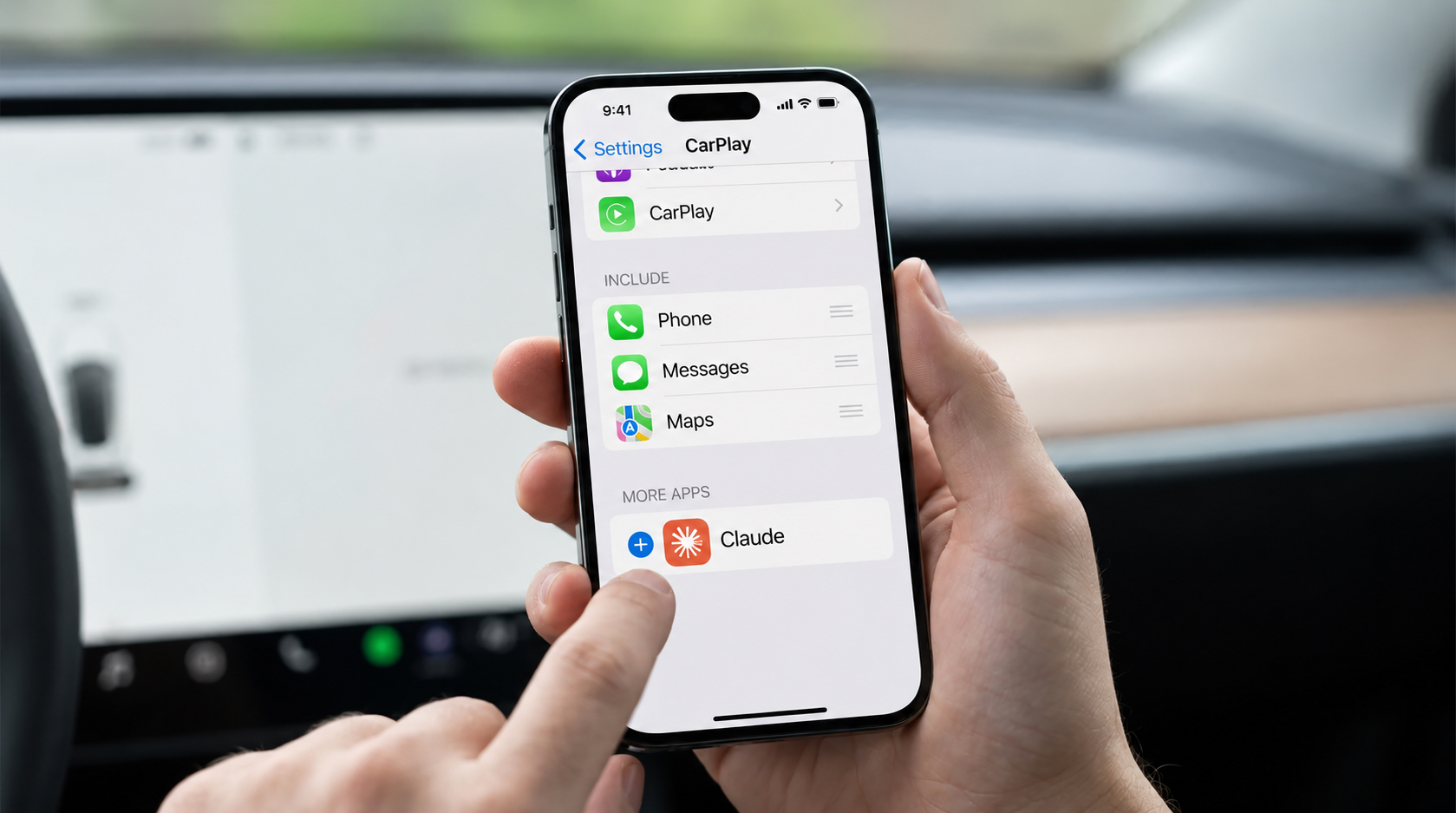 Как установить Claude и войти в аккаунт. Процесс добавления Claude в CarPlay. Фото.