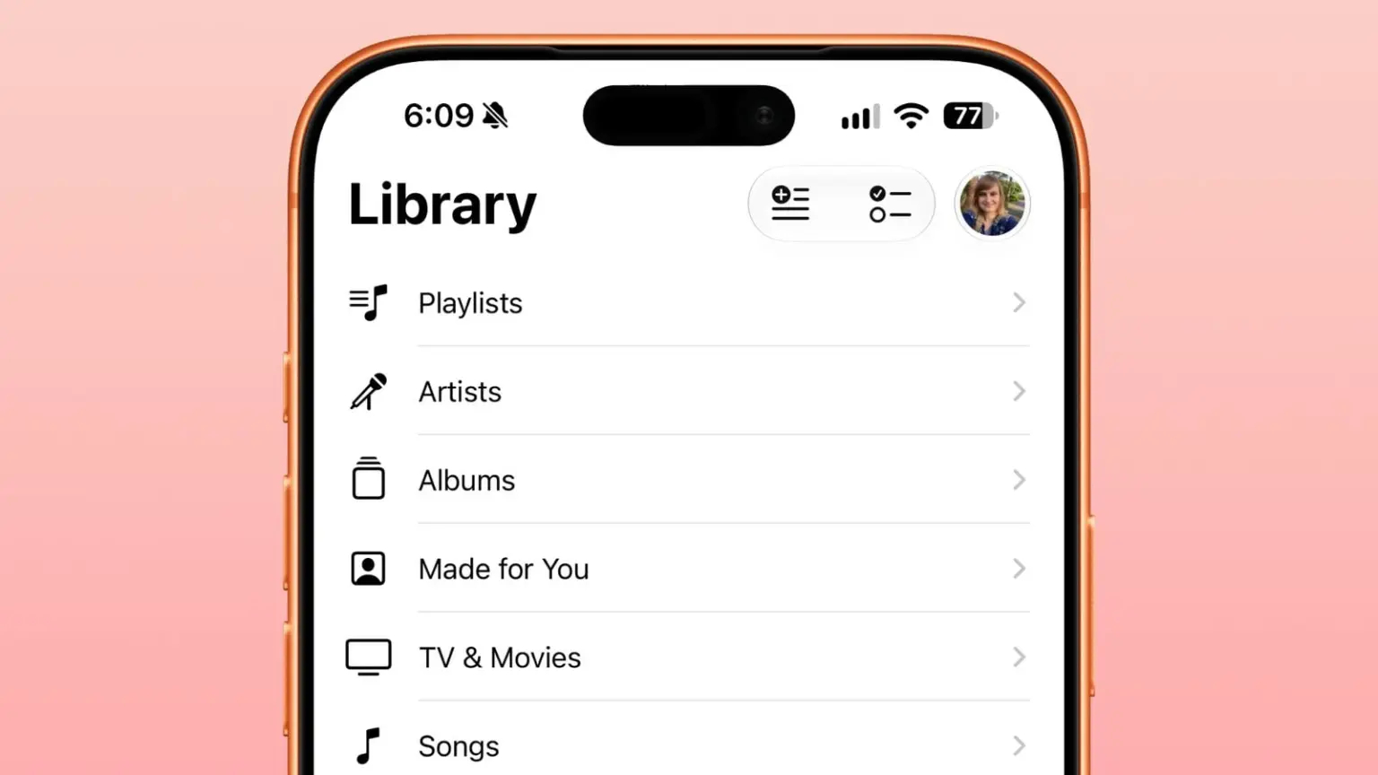 Новые надписи в Apple Music