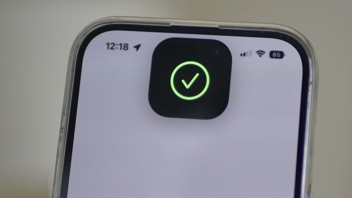 Успешно сработавший Face ID на iPhone