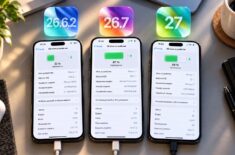 Сколько работает Айфон на iOS 27: сравнение с iOS 26.7 и iOS 26.6.2. Фото.