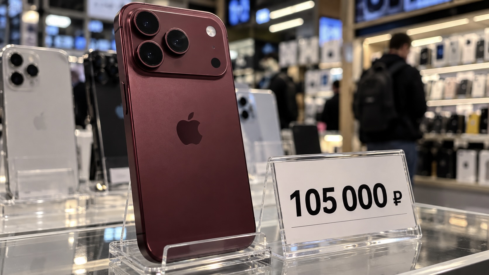 iPhone 18 Pro на витрине магазина