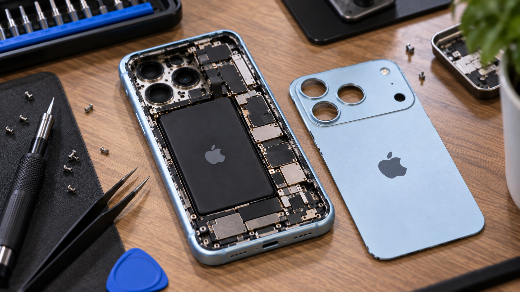 Разобранный iPhone 18 Pro