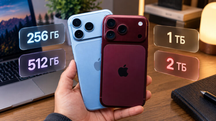 В каких iPhone 18 Pro стоит быстрая память, а в каких медленная. Фото.
