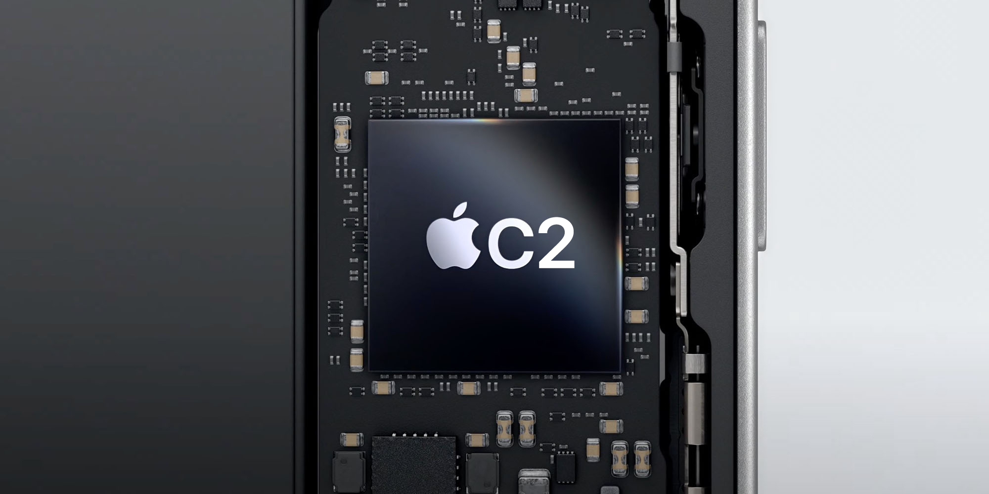 Модем C2 достался обычному Pro, но не Pro Max. Модем Apple C2, который используется в iPhone 18 Pro. Фото.