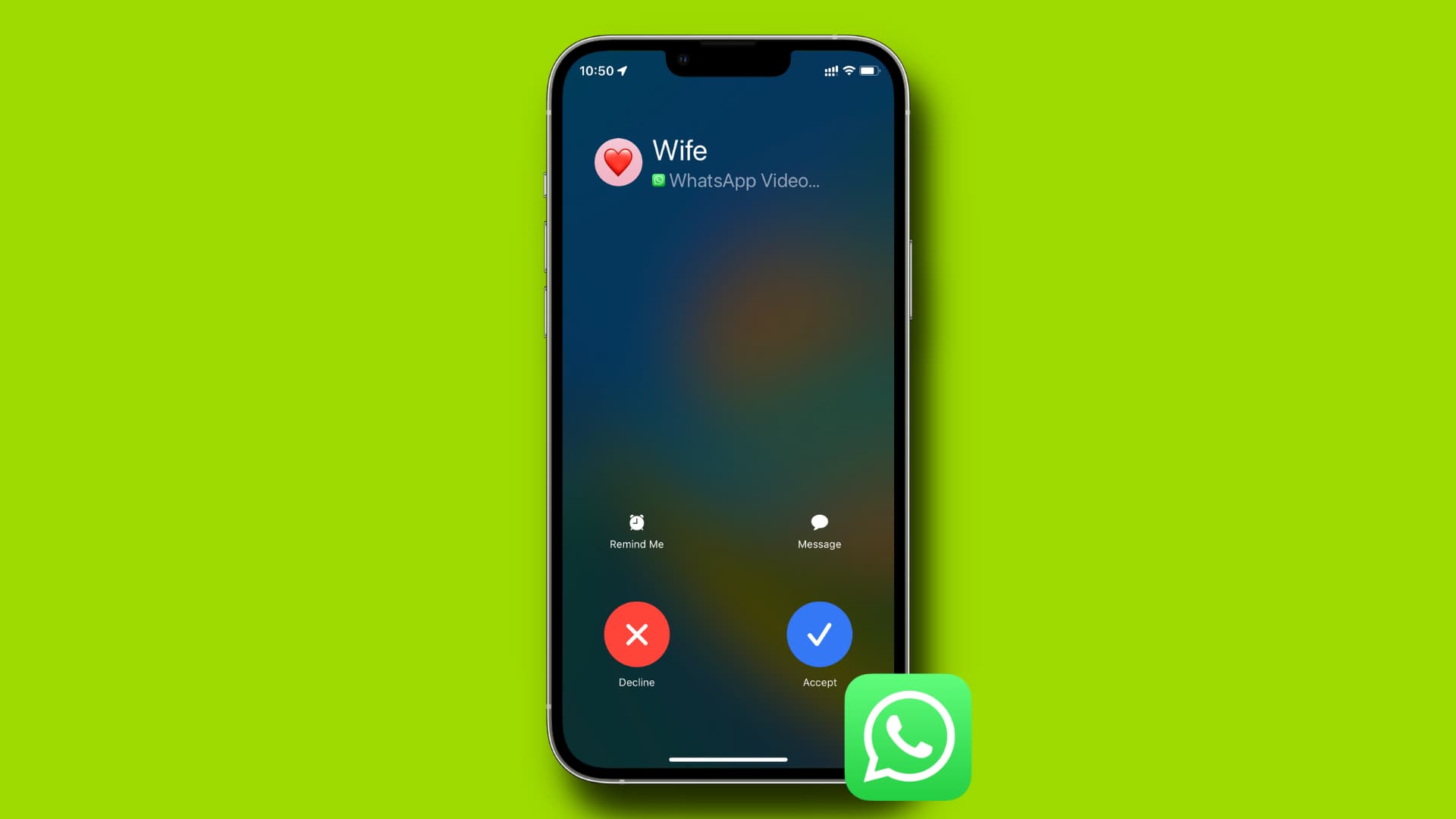 Почему на айфоне такое в принципе невозможно. Интерфейс звонка WhatsApp на iPhone. Фото.