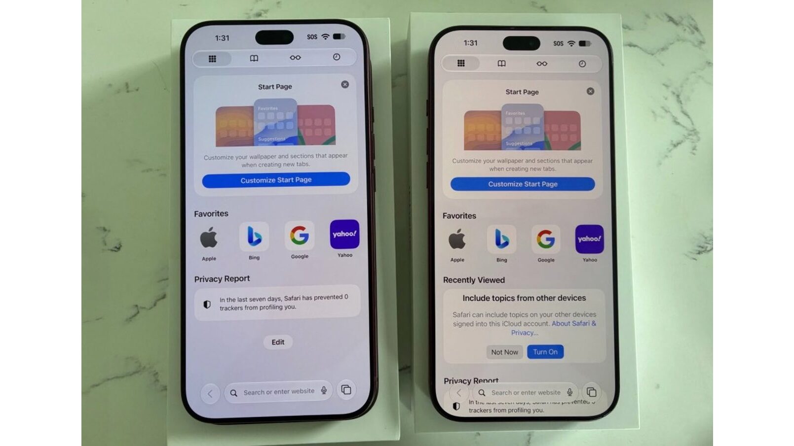 Два разных экрана в iPhone 18 Pro