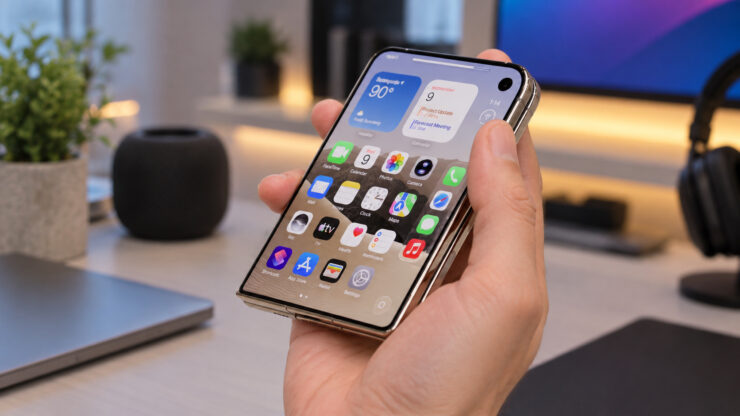 iPhone Duo уже подержали в руках: первые отзывы о раскладном айфоне. Фото.
