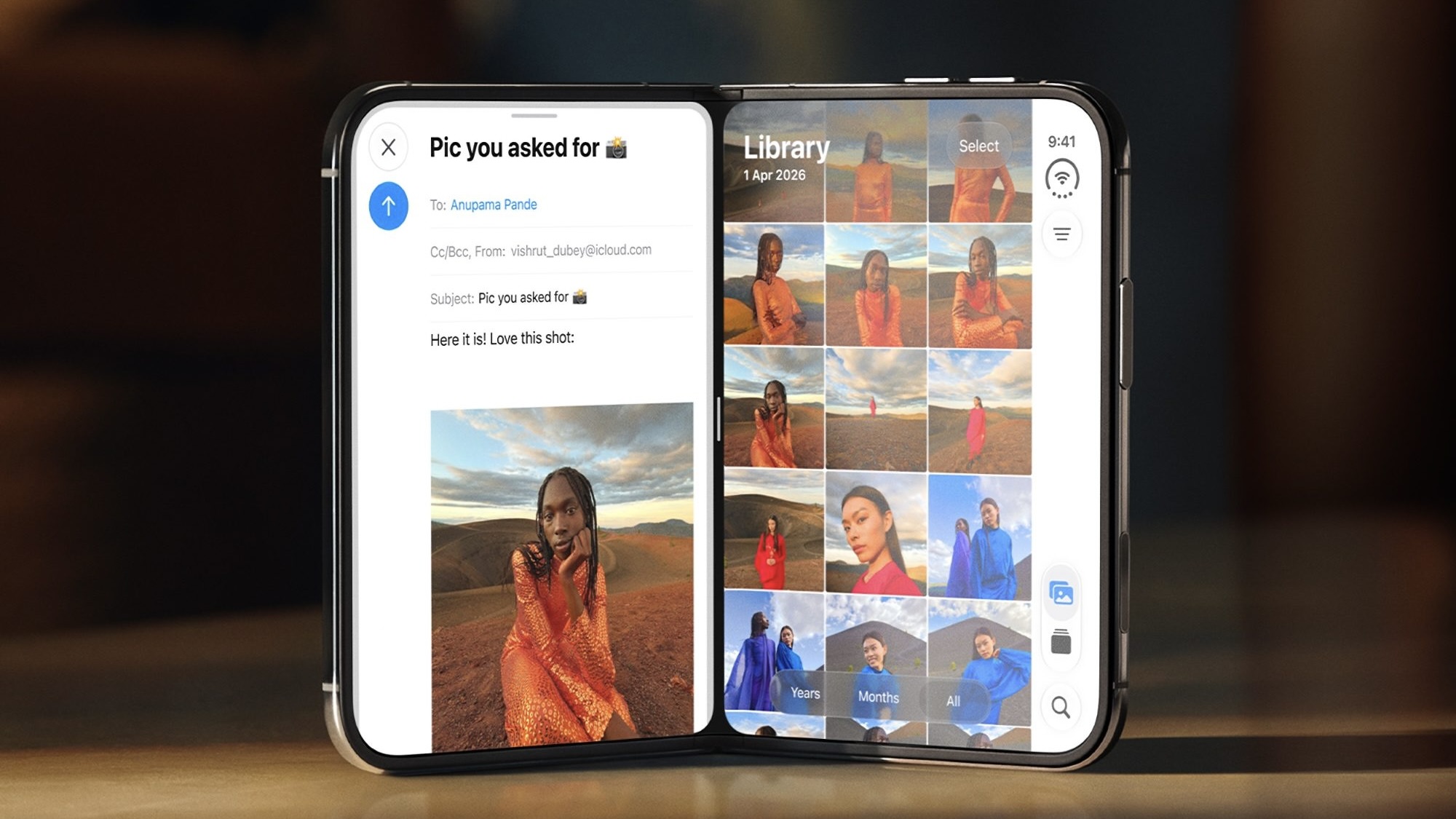 Два приложения в iPhone Duo на одном экране