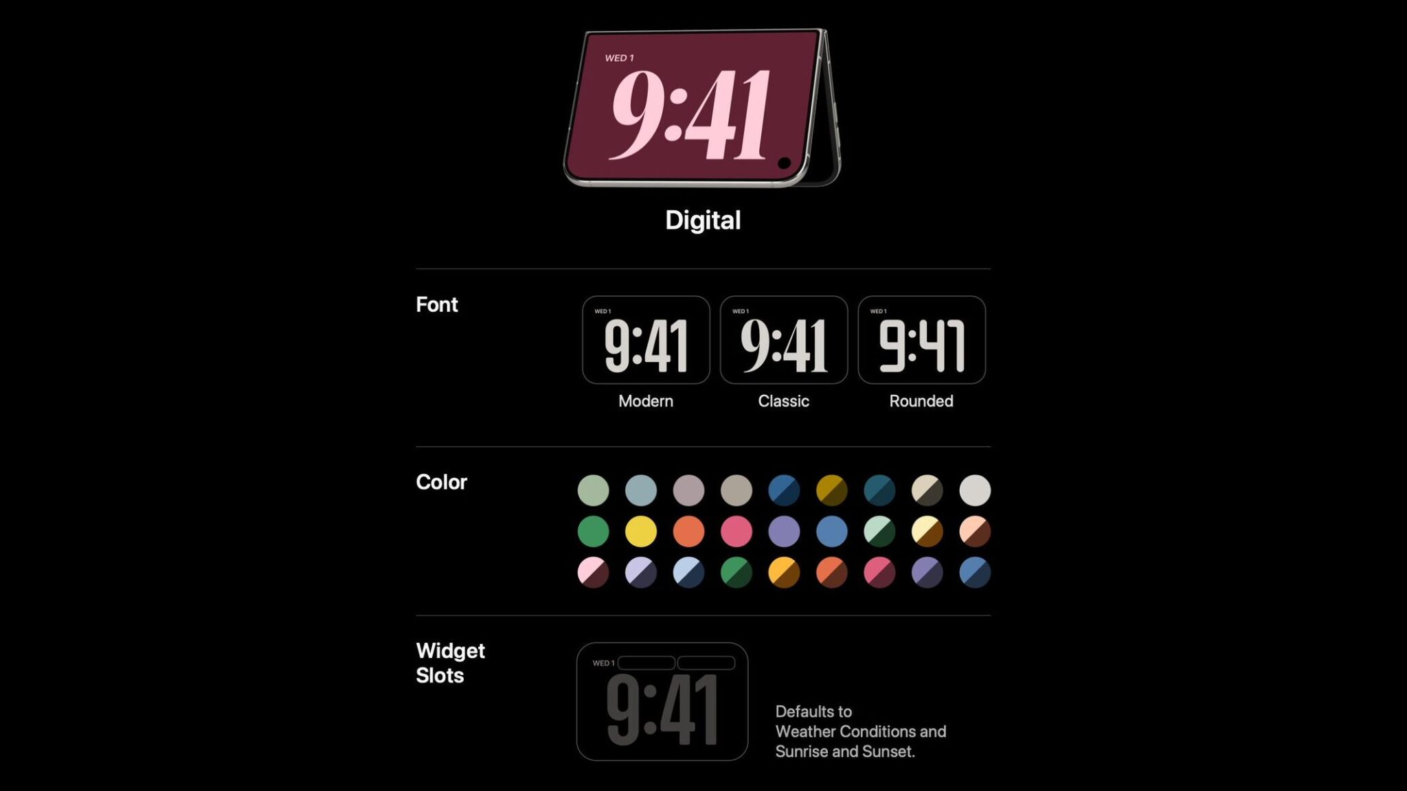 Циферблат Digital на iPhone Duo
