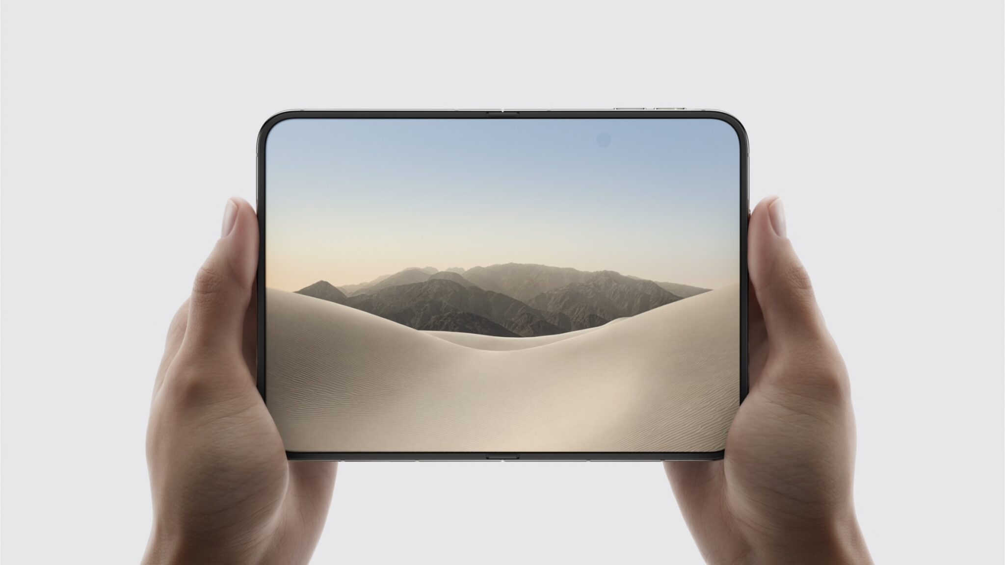 Два экрана, титановый корпус и возвращение Touch ID. Внутренний экран iPhone Duo с подэкранной фронталкой. Фото.