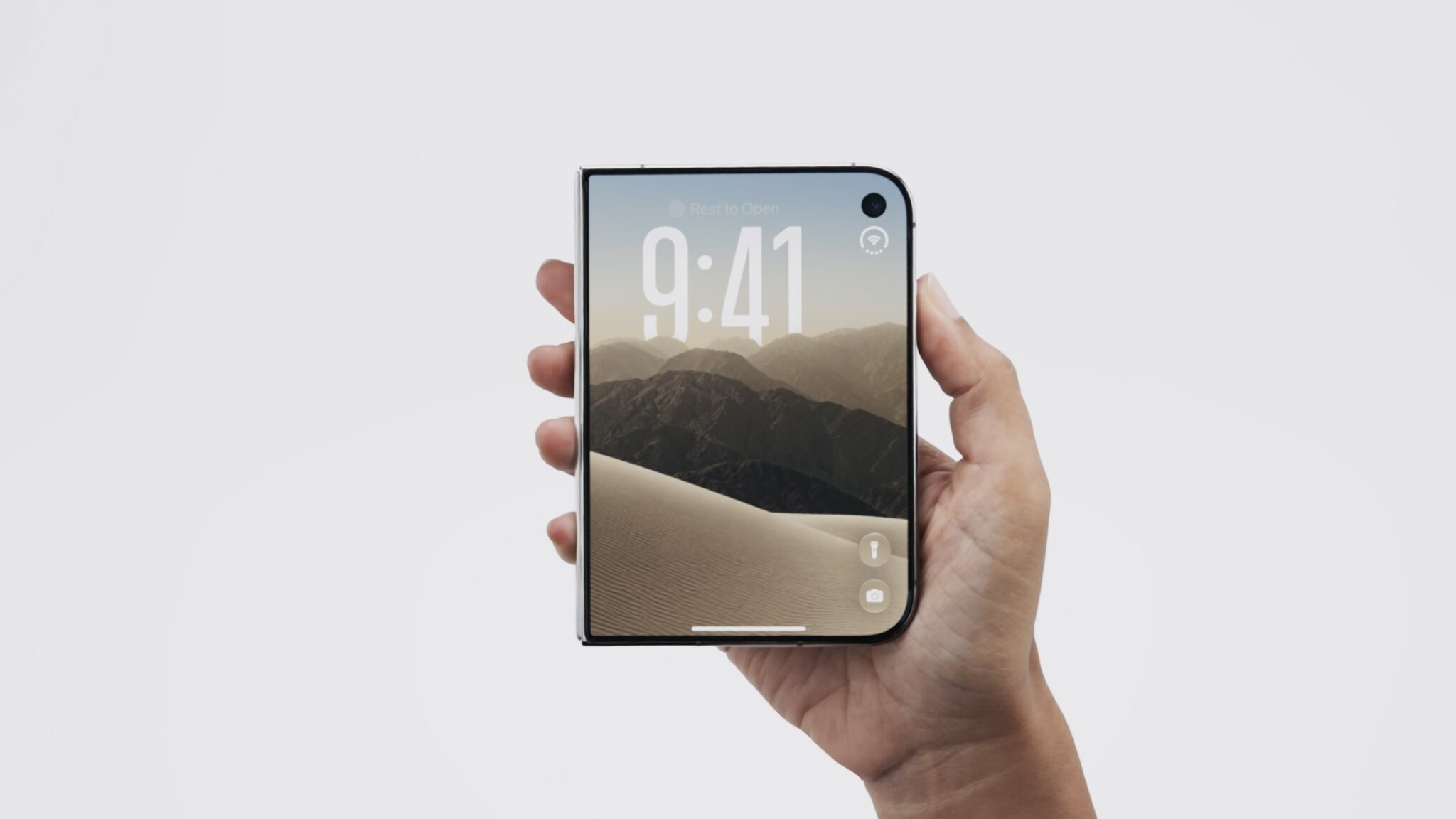 Два экрана, титановый корпус и возвращение Touch ID. Внешний экран iPhone Duo диагональю 5,4 дюйма. Фото.