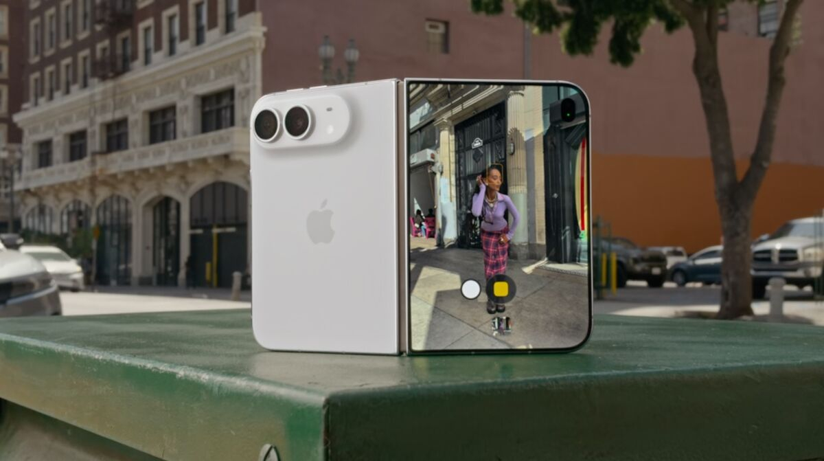 Внешний экран iPhone Duo, сделанный Самсунг