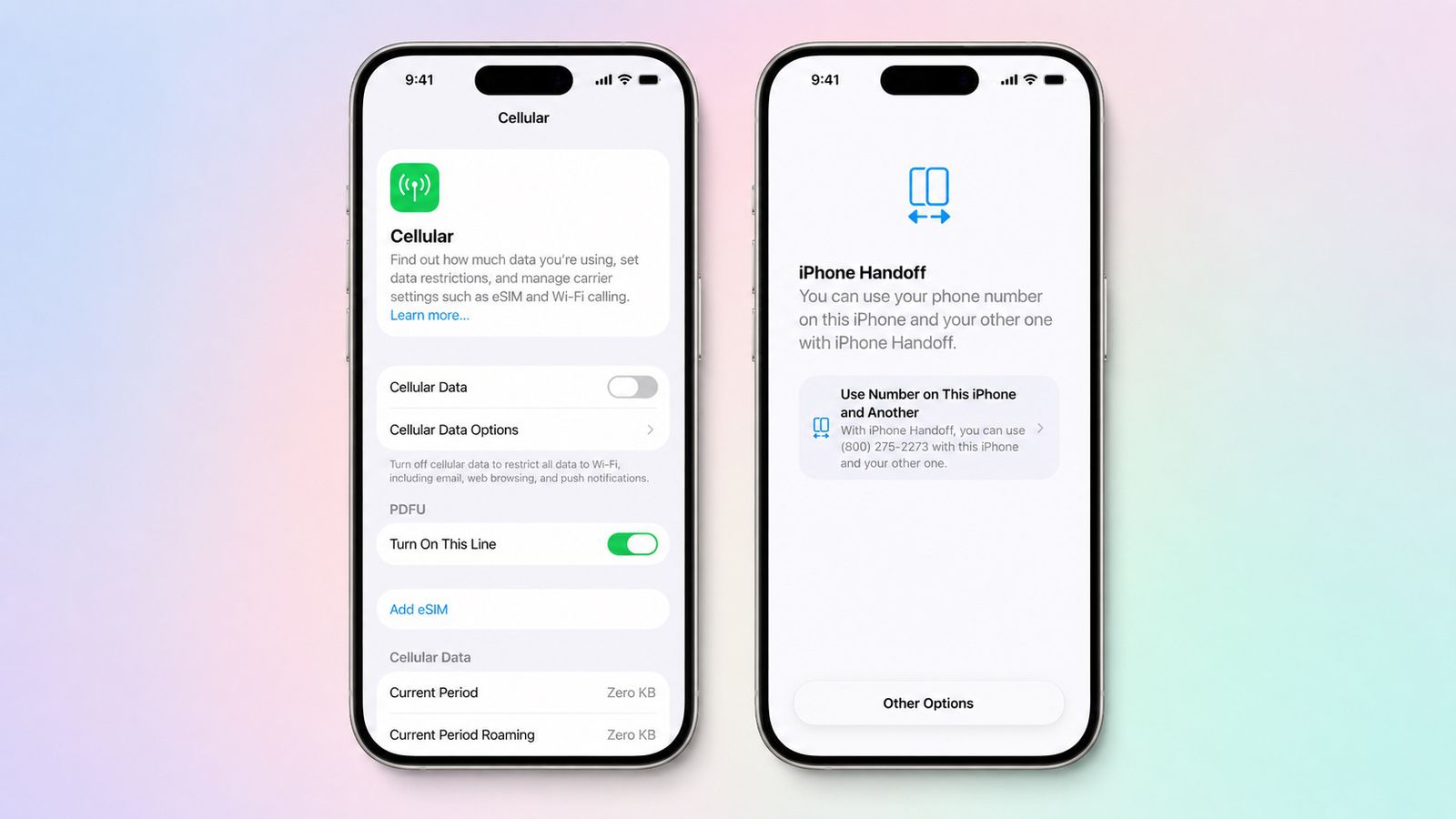 Что такое iPhone Handoff и зачем он нужен. Один номер будет перекидываться между двумя айфонами автоматически. Фото.