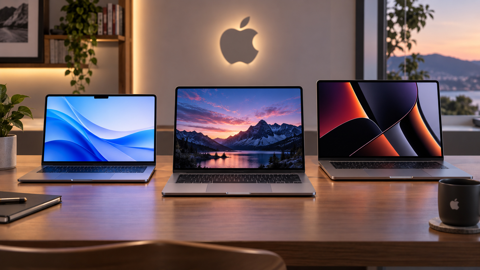 Рендер новой линейки MacBook. Фото.