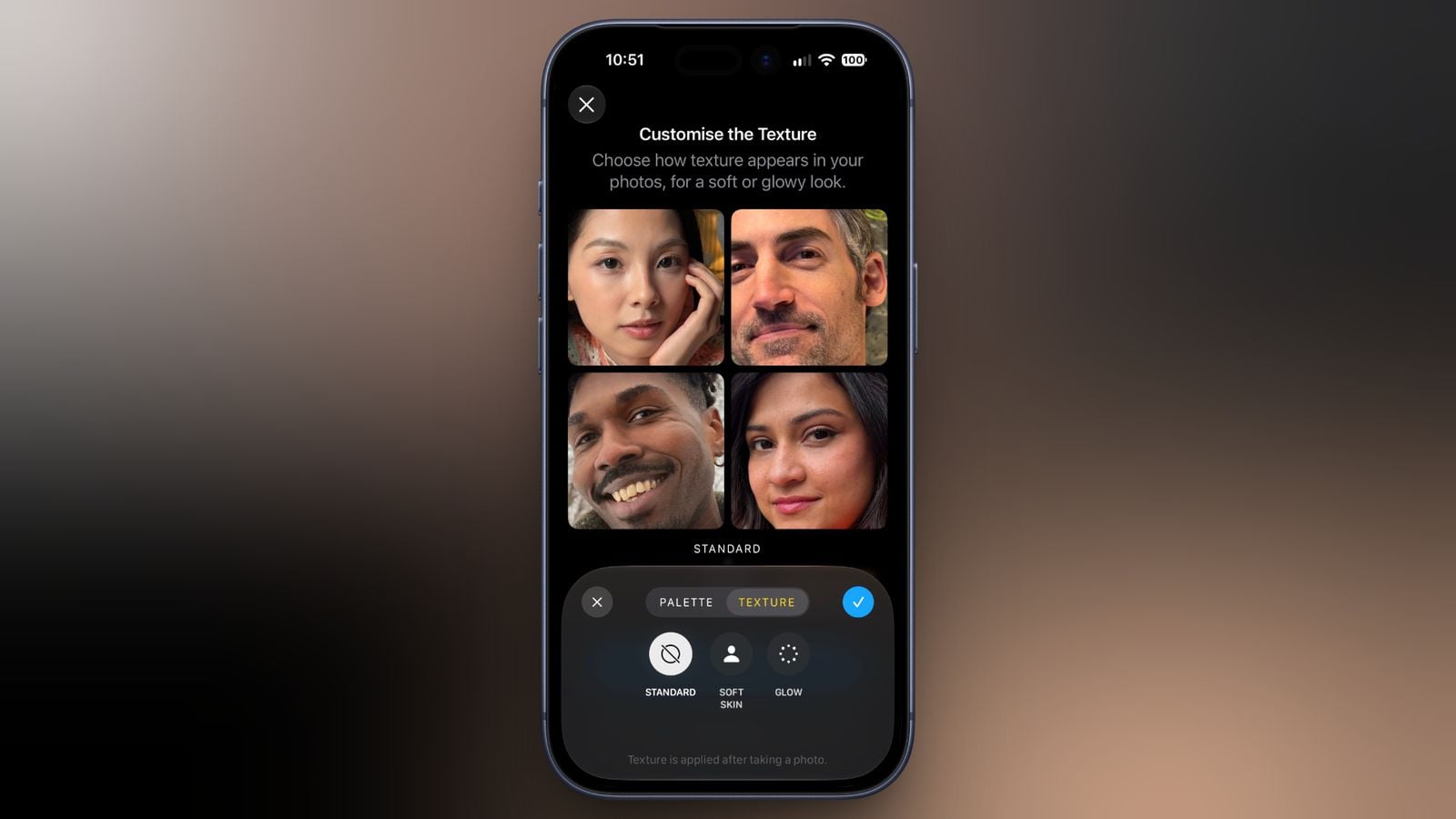 Настройки в фотографических стилях на iPhone 18 Pro