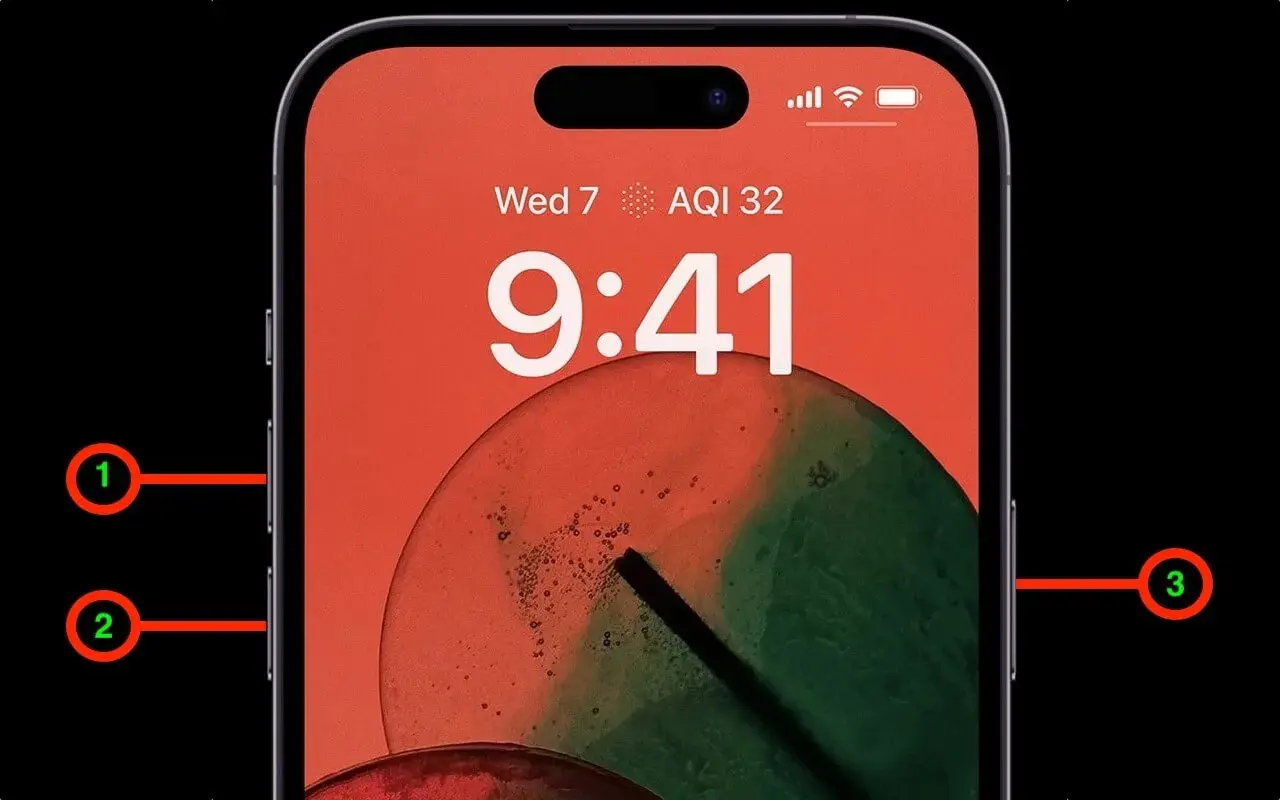 Последовательность действий при перезагрузке iPhone