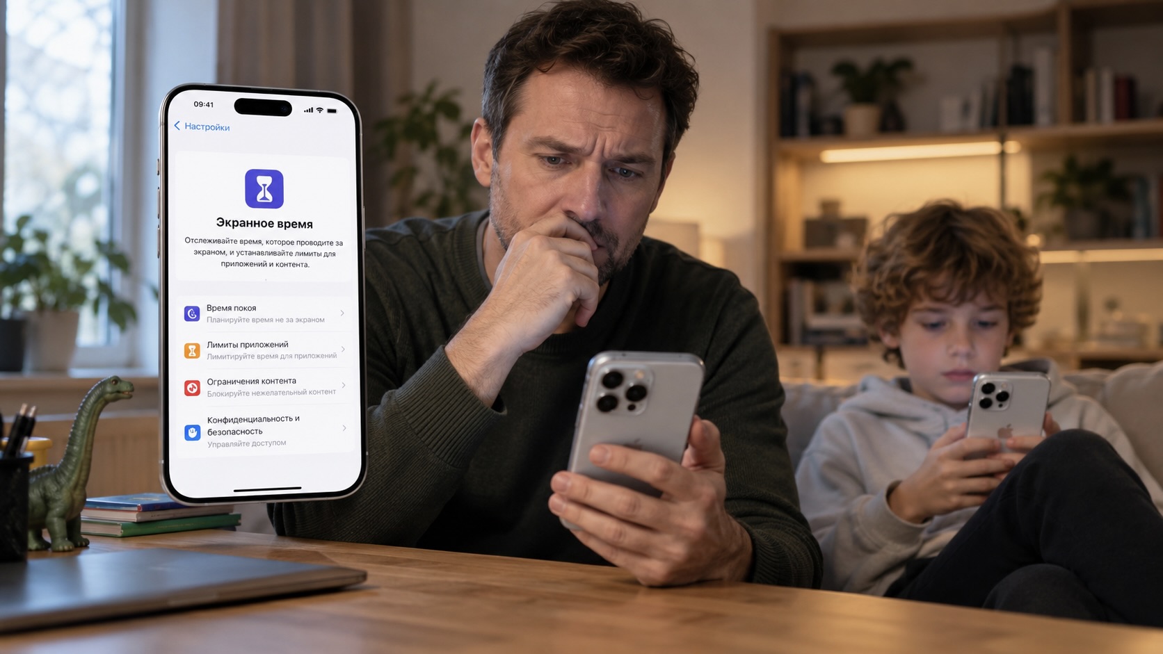 Старый интерфейс родительского контроля в iOS 27