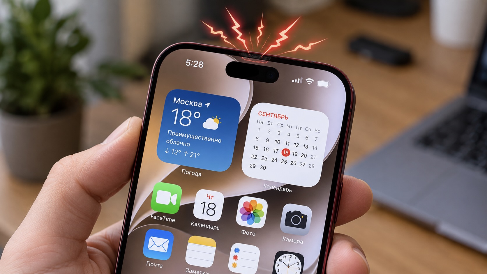 Трещащий динамик в iPhone 18 Pro