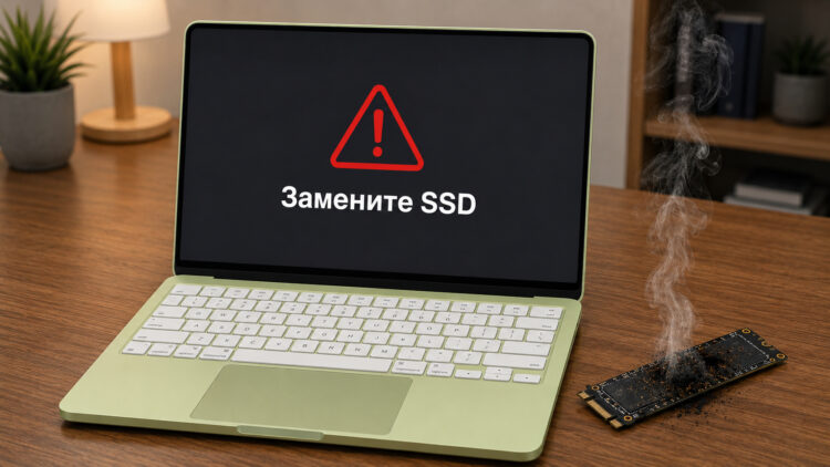 Оказывается, MacBook Neo сам убивает свой SSD за 2 месяца. Фото.
