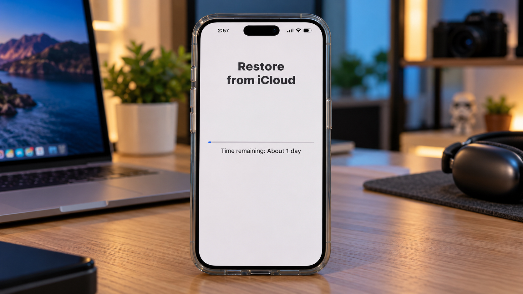 Восстановление из резервной копии iCloud