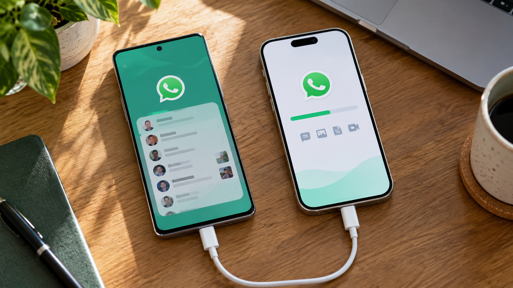 Перенос WhatsApp с Android на iPhone