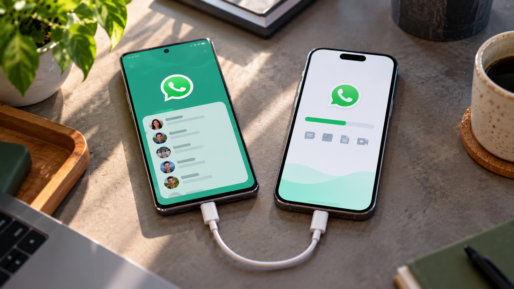 Процесс переноса WhatsApp с Android на iPhone