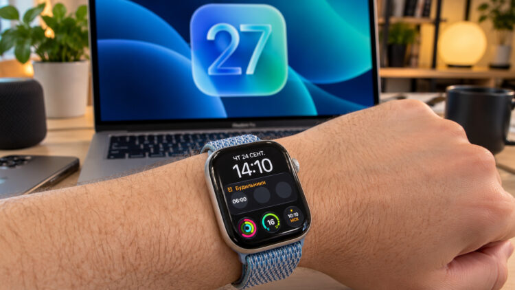 Обновил Apple Watch Series 10 на watchOS 27. Плюсы, минусы и впечатления от новой ОС. Фото.