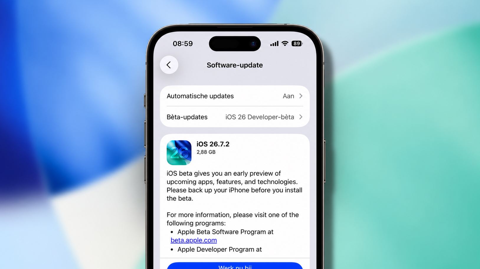 Обновление iOS 26 для тех, кто не перешел на iOS 27