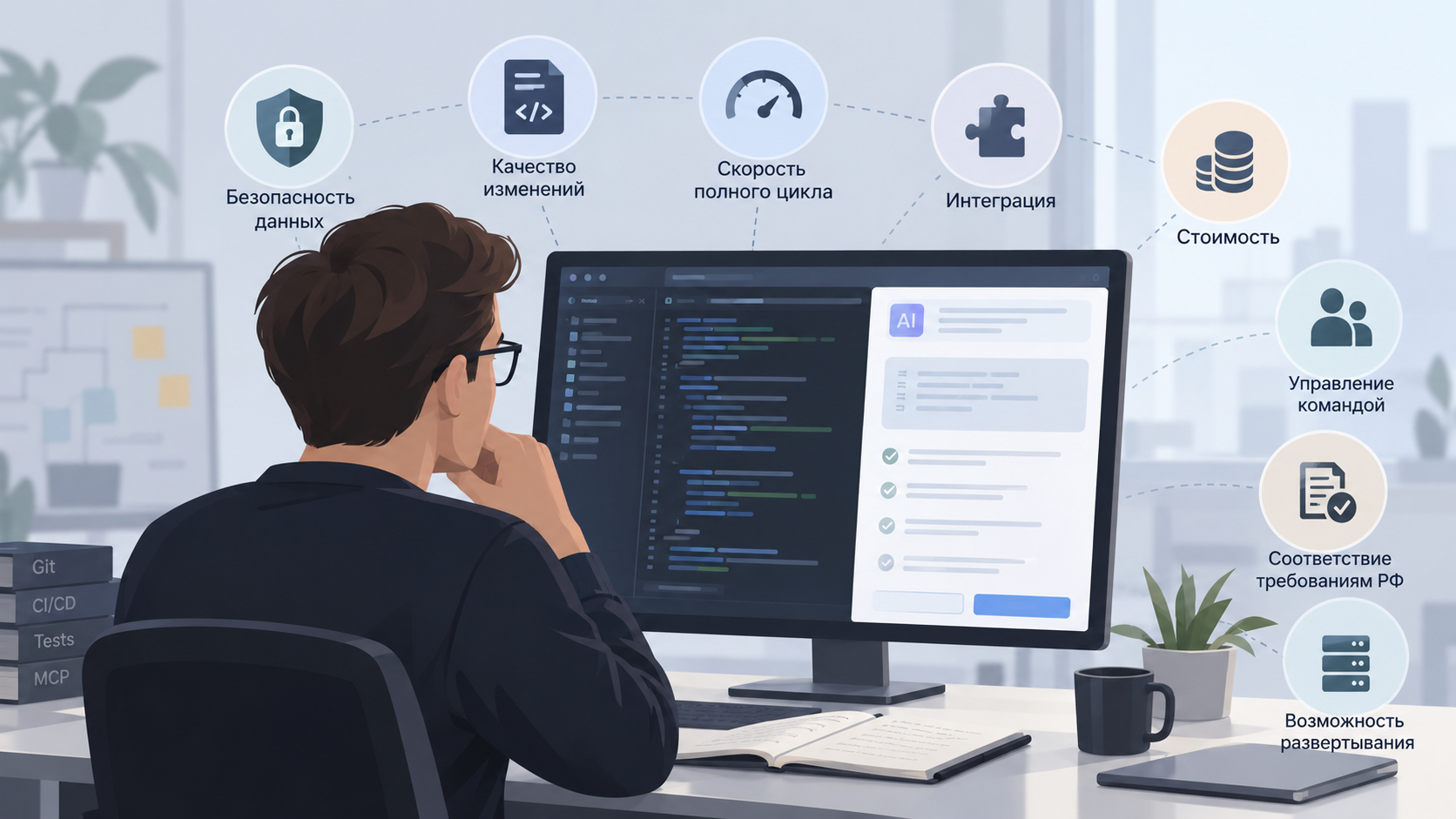 Инфографика: критерии выбора среды