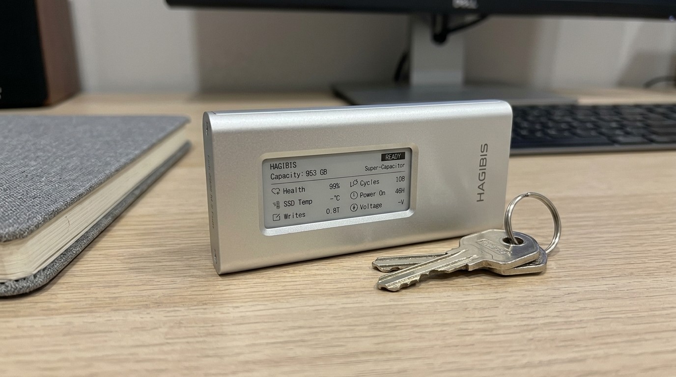 Внешний SSD-накопитель Hagibis с E-Ink экраном