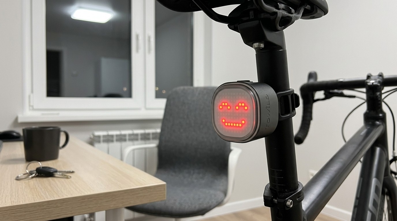 Задний фонарь с LED-дисплеем на подседельном штыре