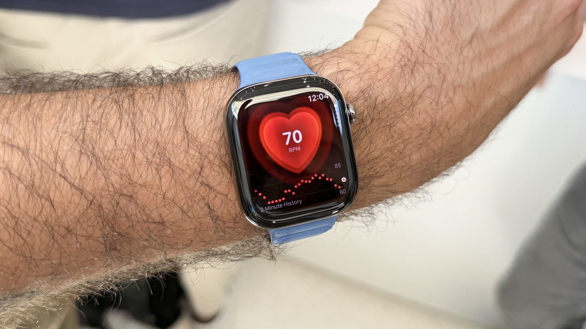 Новый интерфейс приложения «Пульс» в Apple Watch Series 12