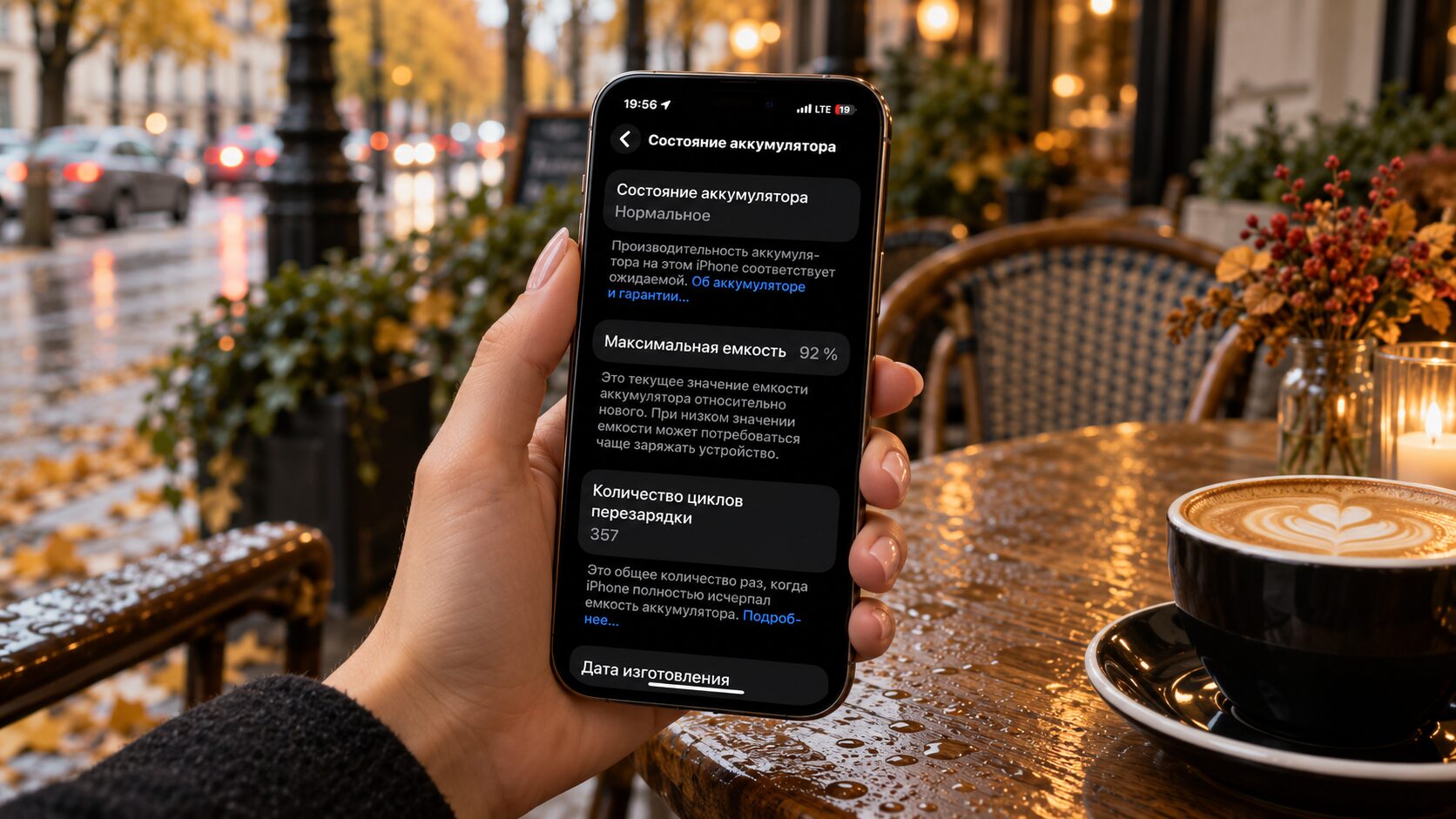 Ёмкость батареи iPhone, оставшаяся спустя 10 месяцев