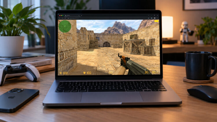 Counter-Strike 1.6 теперь работает прямо в браузере на Mac и iPhone без установки. Фото.
