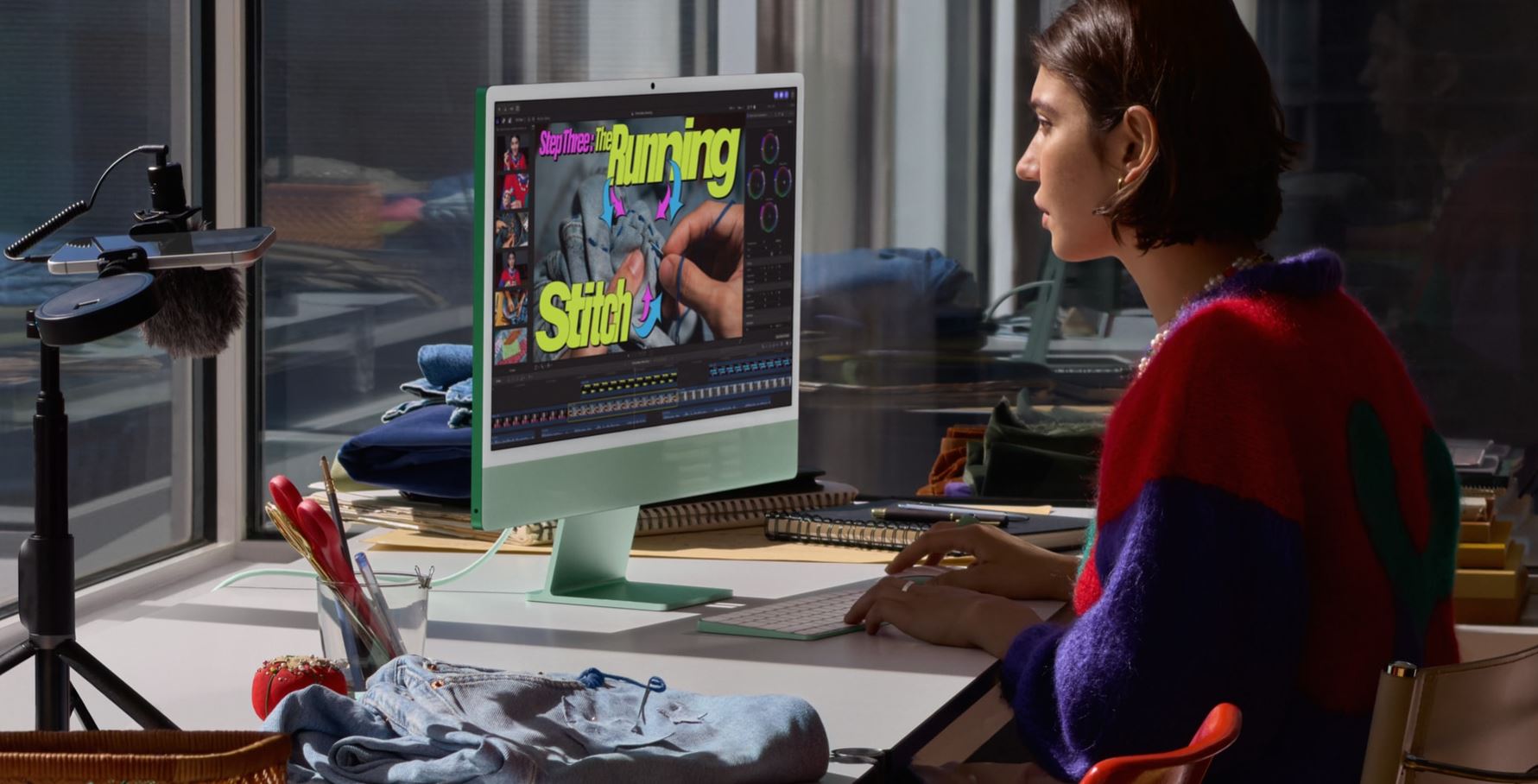 iMac в зеленом цвете
