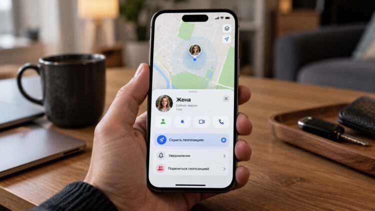 Моя жена следит за мной через iPhone, но я скрылся от нее одной кнопкой. Фото.