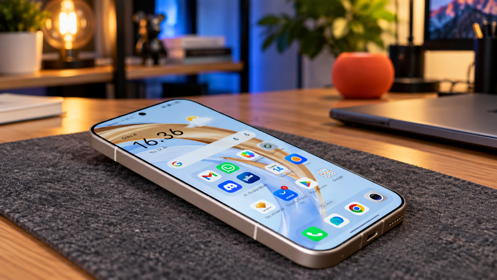 Honor 600 Pro на столе