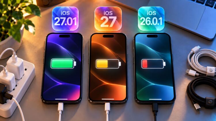 Как iPhone держит заряд на iOS 27.0.1: сравнение с iOS 27, iOS 26.0.1 и отзывы реальных пользователей. Фото.