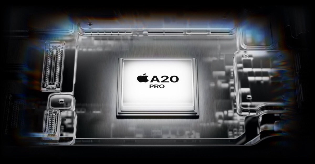 Процессор Apple A20 Pro в смартфоне