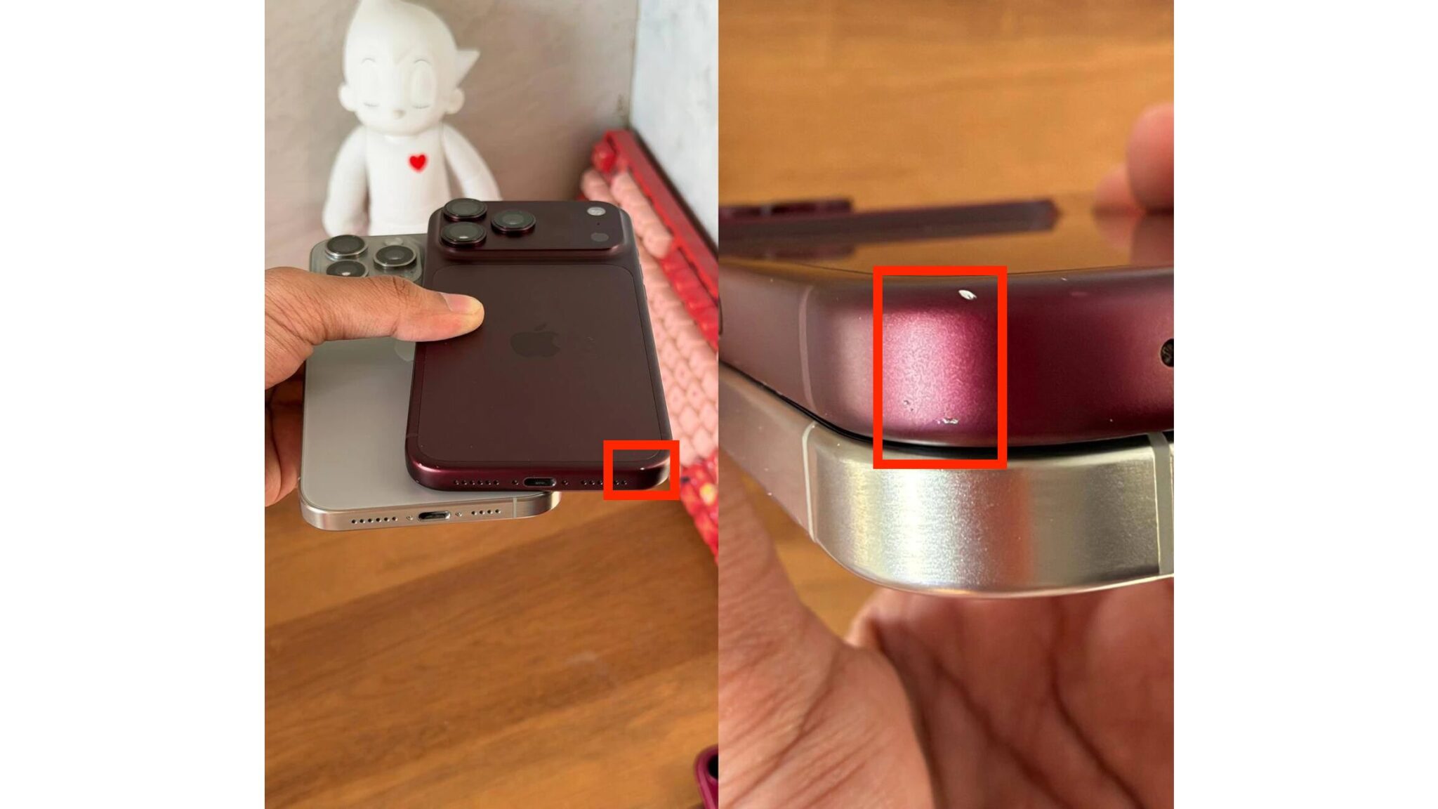 Коцки на корпусе iPhone 18 Pro