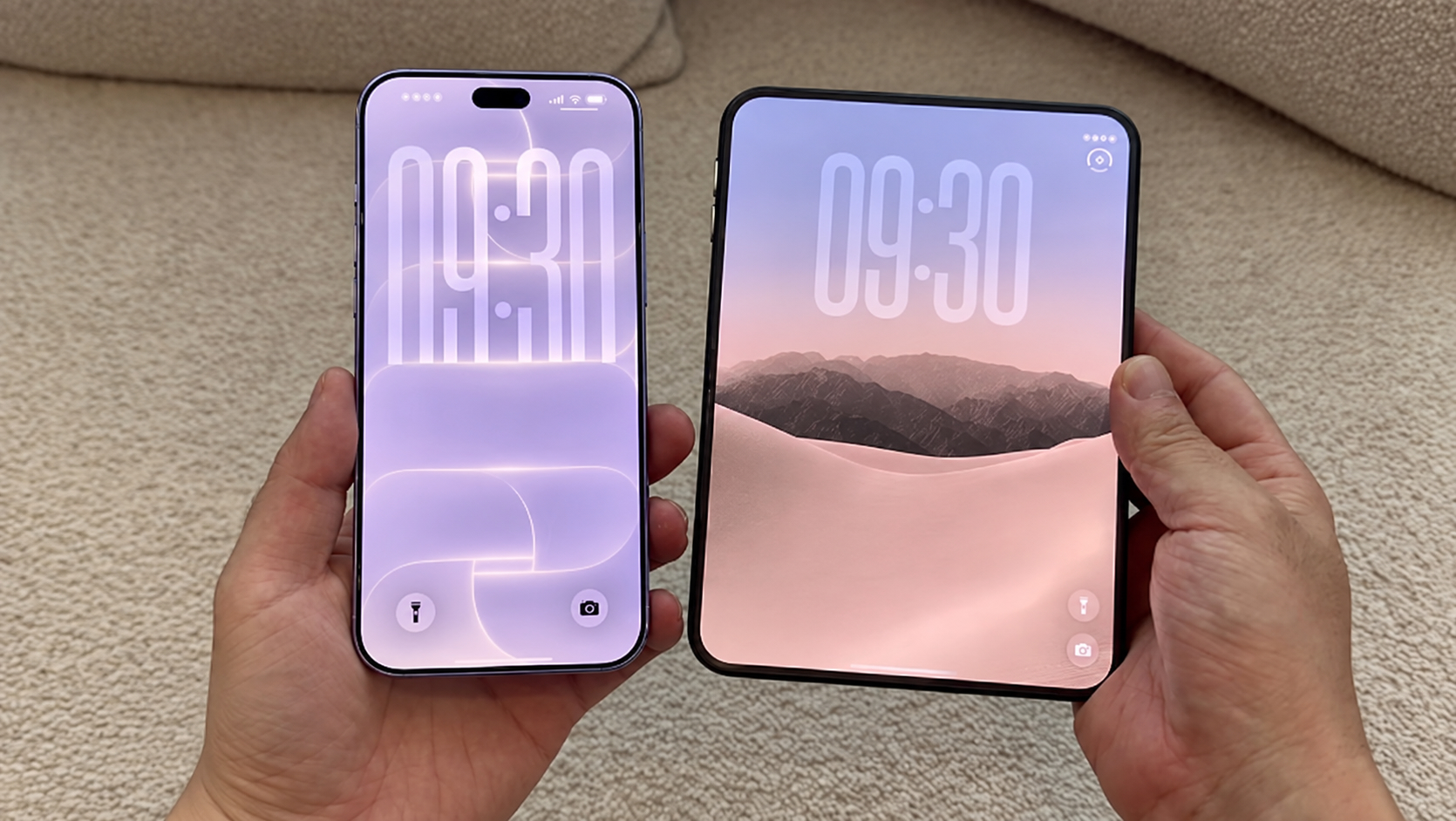 iPhone 18 Pro Max и iPhone Duo в раскрытом виде