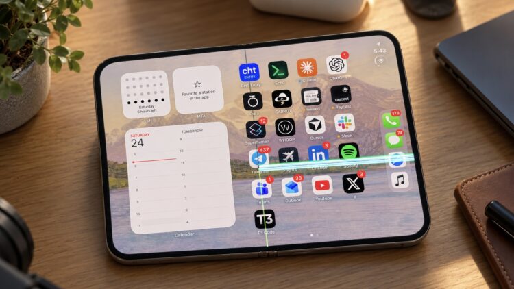 iPhone Duo начал ломаться сразу после покупки. Экраны трескаются даже при первой настройке. Фото.